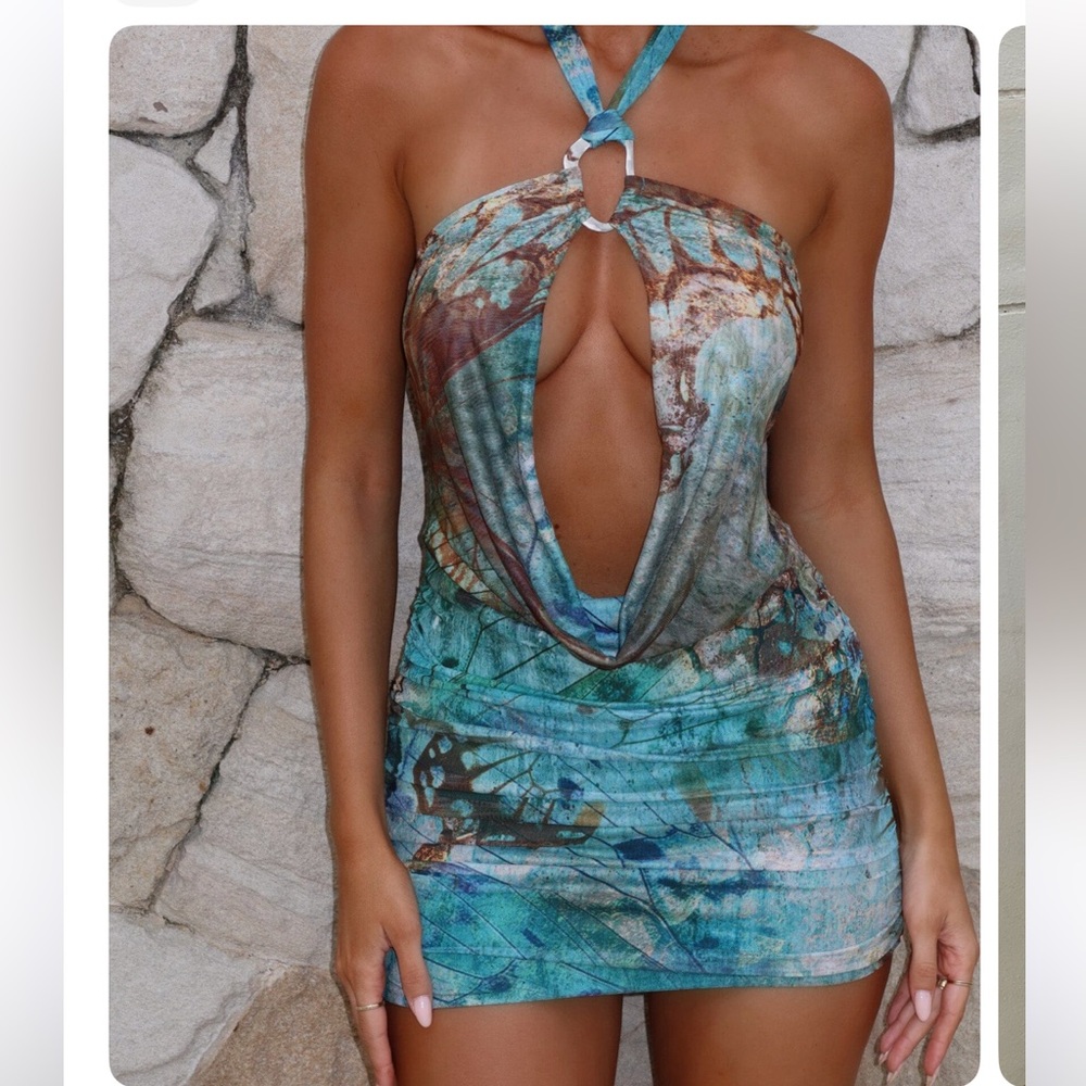 SHANTI MINI DRESS OCEANIC 
(Outcast)